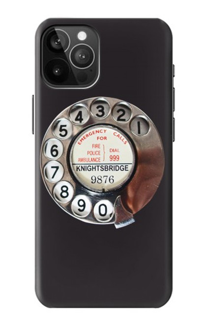 S0059 Retro Rotary Phone Dial On Hülle Schutzhülle Taschen für iPhone 12 Pro Max