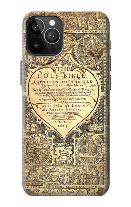 S0330 Bible Page Hülle Schutzhülle Taschen für iPhone 12 Pro Max