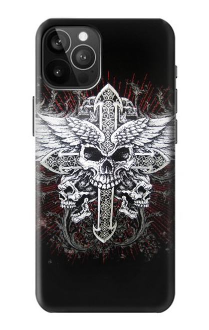 S1434 Skull Wing Tattoo Biker Hülle Schutzhülle Taschen für iPhone 12 Pro Max