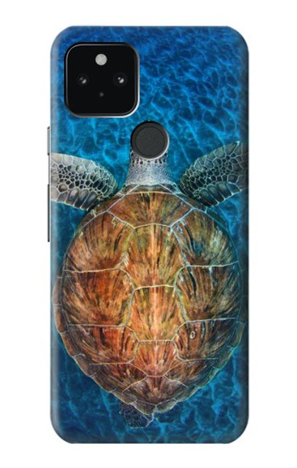 S1249 Blue Sea Turtle Hülle Schutzhülle Taschen für Google Pixel 5