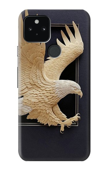 S1383 Paper Sculpture Eagle Hülle Schutzhülle Taschen für Google Pixel 5