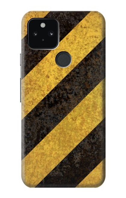S2231 Yellow and Black Line Hazard Striped Hülle Schutzhülle Taschen für Google Pixel 5