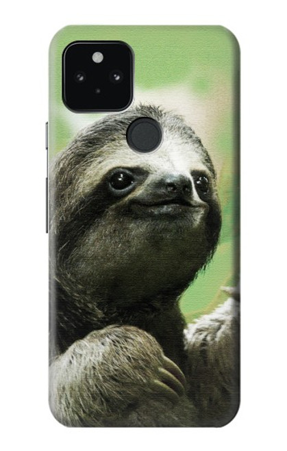 S2708 Smiling Sloth Hülle Schutzhülle Taschen für Google Pixel 5