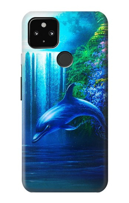 S0385 Dolphin Hülle Schutzhülle Taschen für Google Pixel 4a 5G