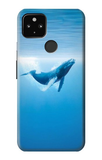 S0843 Blue Whale Hülle Schutzhülle Taschen für Google Pixel 4a 5G