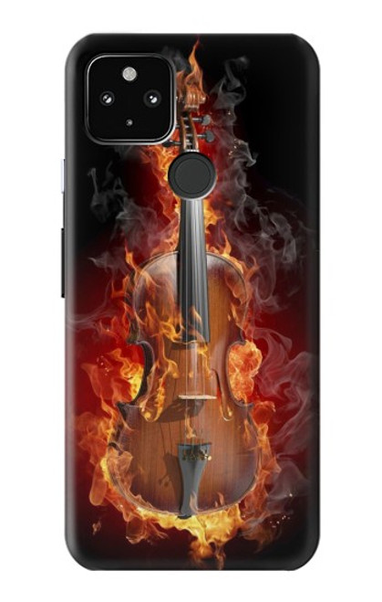 S0864 Fire Violin Hülle Schutzhülle Taschen für Google Pixel 4a 5G