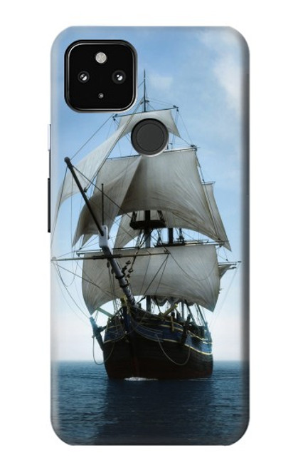 S1096 Sailing Ship in an Ocean Hülle Schutzhülle Taschen für Google Pixel 4a 5G