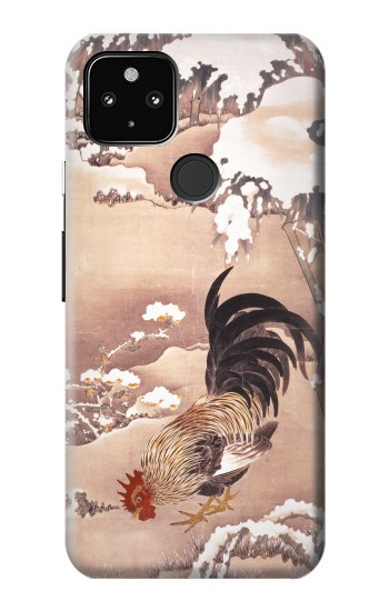 S1332 Ito Jakuchu Rooster Hülle Schutzhülle Taschen für Google Pixel 4a 5G