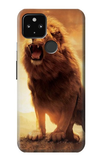 S1957 Lion Aslan Hülle Schutzhülle Taschen für Google Pixel 4a 5G