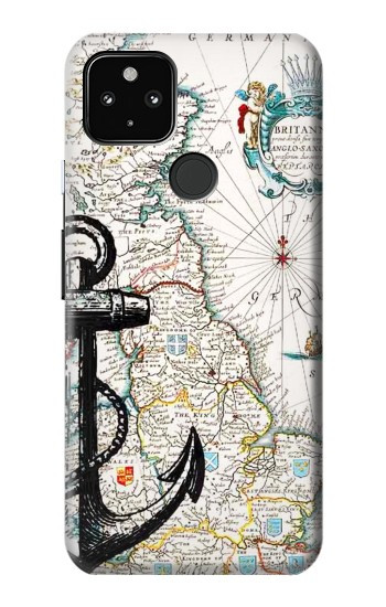 S1962 Nautical Chart Hülle Schutzhülle Taschen für Google Pixel 4a 5G