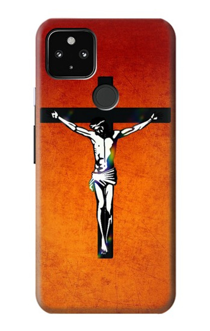 S2421 Jesus Christ On The Cross Hülle Schutzhülle Taschen für Google Pixel 4a 5G