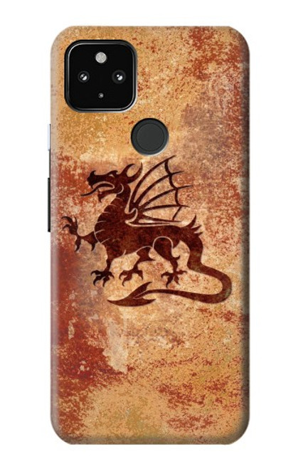 S2485 Dragon Metal Texture Graphic Printed Hülle Schutzhülle Taschen für Google Pixel 4a 5G