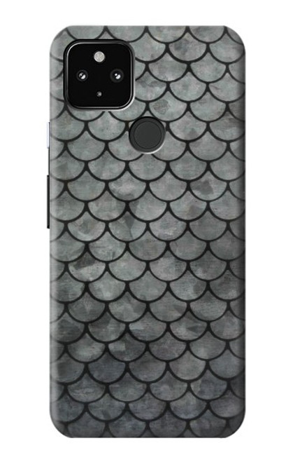 S2950 Silver Fish Scale Hülle Schutzhülle Taschen für Google Pixel 4a 5G