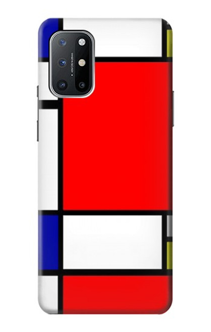 S0157 Composition Red Blue Yellow Hülle Schutzhülle Taschen für OnePlus 8T
