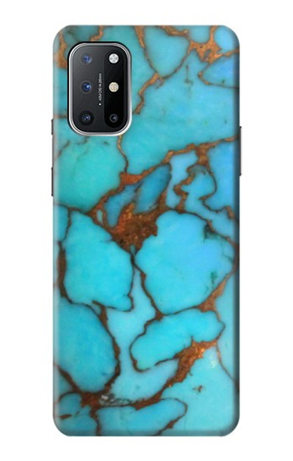 S2685 Aqua Turquoise Gemstone Graphic Printed Hülle Schutzhülle Taschen für OnePlus 8T
