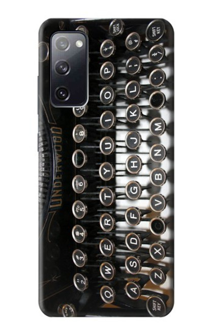 S0620 Typewriter Hülle Schutzhülle Taschen für Samsung Galaxy S20 FE