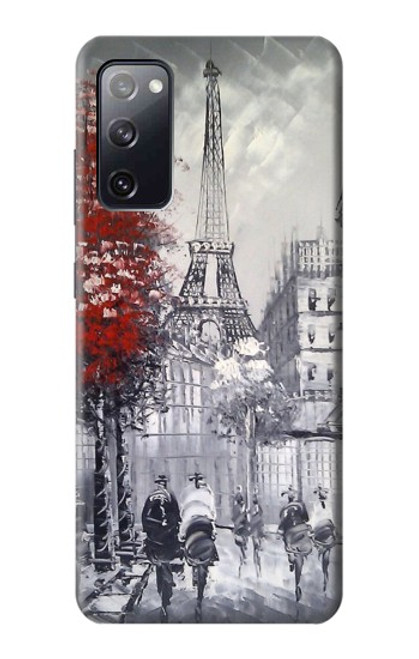 S1295 Eiffel Painting of Paris Hülle Schutzhülle Taschen für Samsung Galaxy S20 FE