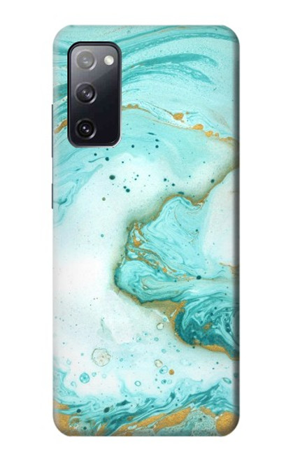 S3399 Green Marble Graphic Print Hülle Schutzhülle Taschen für Samsung Galaxy S20 FE