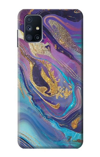 S3676 Colorful Abstract Marble Stone Hülle Schutzhülle Taschen für Samsung Galaxy M51