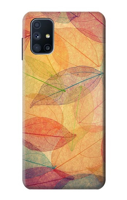 S3686 Fall Season Leaf Autumn Hülle Schutzhülle Taschen für Samsung Galaxy M51