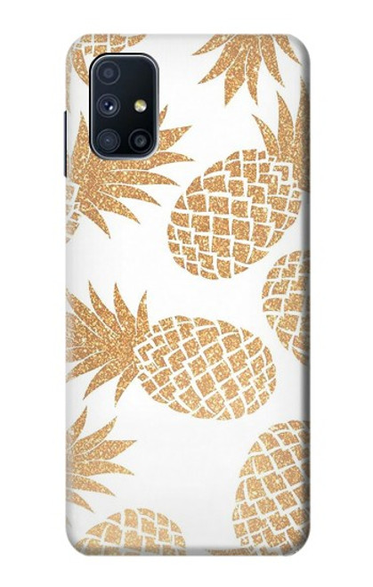 S3718 Seamless Pineapple Hülle Schutzhülle Taschen für Samsung Galaxy M51