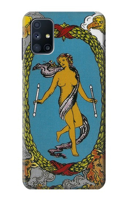 S3746 Tarot Card The World Hülle Schutzhülle Taschen für Samsung Galaxy M51