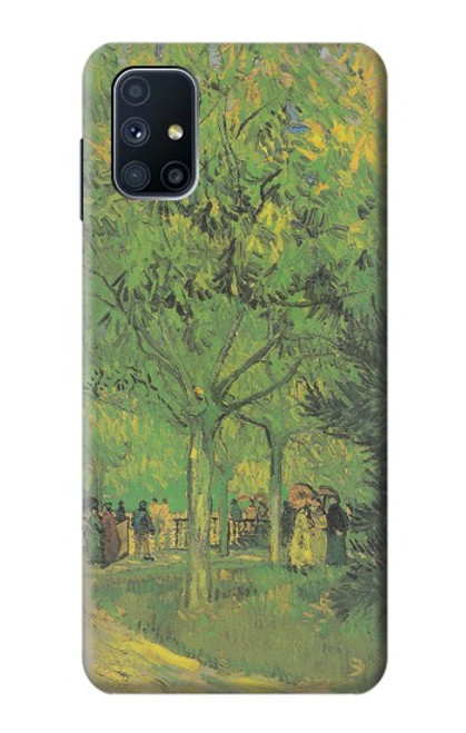 S3748 Van Gogh A Lane in a Public Garden Hülle Schutzhülle Taschen für Samsung Galaxy M51