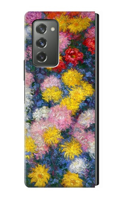 S3342 Claude Monet Chrysanthemums Hülle Schutzhülle Taschen für Samsung Galaxy Z Fold2 5G
