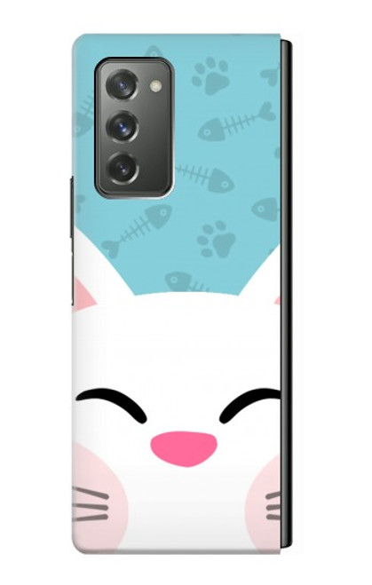 S3542 Cute Cat Cartoon Hülle Schutzhülle Taschen für Samsung Galaxy Z Fold2 5G