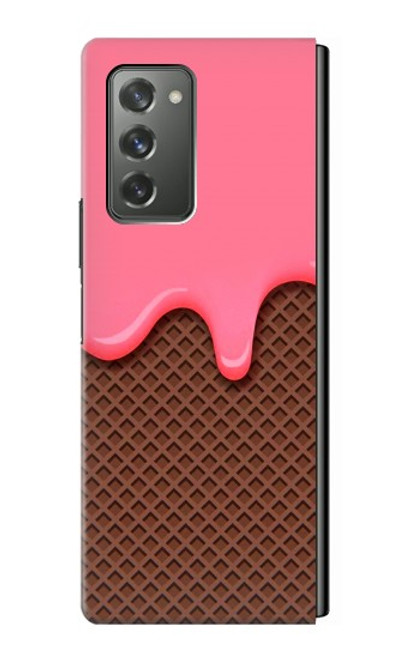 S3754 Strawberry Ice Cream Cone Hülle Schutzhülle Taschen für Samsung Galaxy Z Fold2 5G