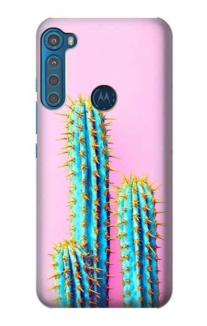 S3673 Cactus Hülle Schutzhülle Taschen für Motorola One Fusion+