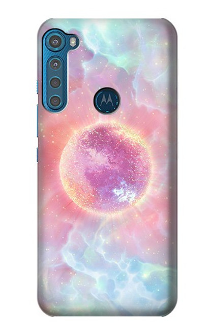 S3709 Pink Galaxy Hülle Schutzhülle Taschen für Motorola One Fusion+