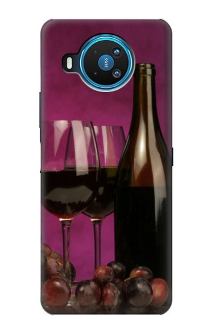 S0910 Red Wine Hülle Schutzhülle Taschen für Nokia 8.3 5G