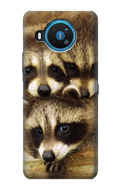 S0977 Baby Raccoons Hülle Schutzhülle Taschen für Nokia 8.3 5G