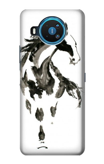 S1031 Horse Paintbrush Hülle Schutzhülle Taschen für Nokia 8.3 5G