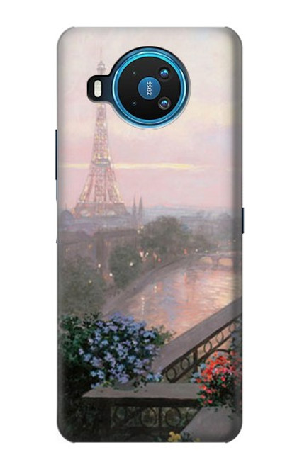 S1443 Terrace in Paris Eifel Hülle Schutzhülle Taschen für Nokia 8.3 5G