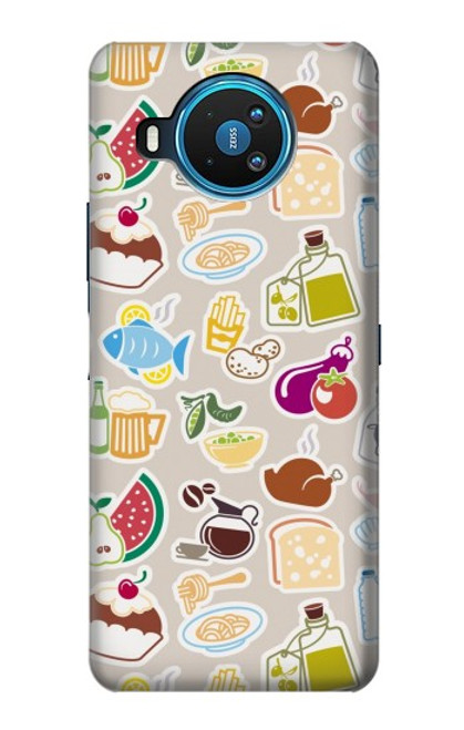 S2321 Food and Drink Seamless Hülle Schutzhülle Taschen für Nokia 8.3 5G