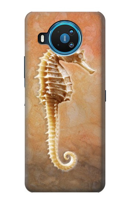S2674 Seahorse Skeleton Fossil Hülle Schutzhülle Taschen für Nokia 8.3 5G