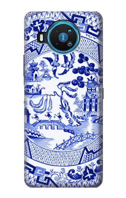 S2768 Willow Pattern Graphic Hülle Schutzhülle Taschen für Nokia 8.3 5G