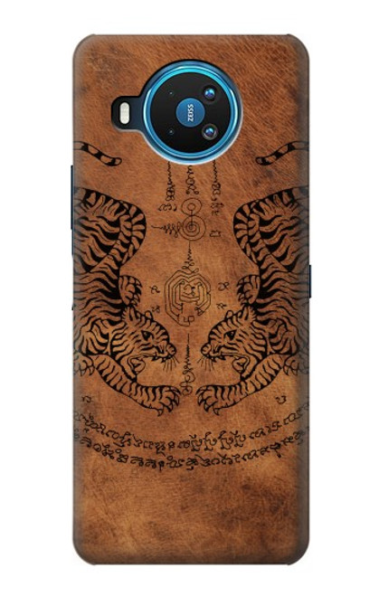 S3209 Sak Yant Twin Tiger Hülle Schutzhülle Taschen für Nokia 8.3 5G