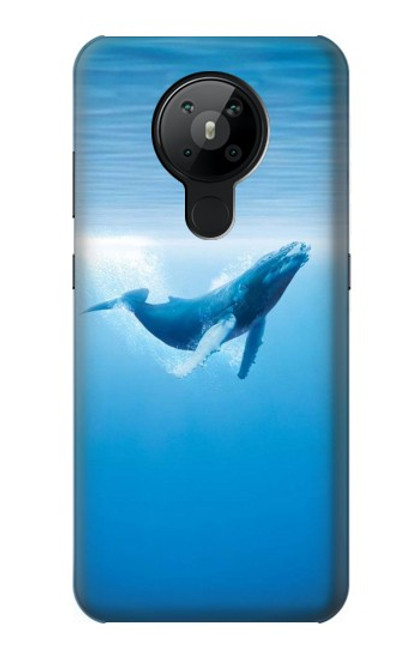 S0843 Blue Whale Hülle Schutzhülle Taschen für Nokia 5.3