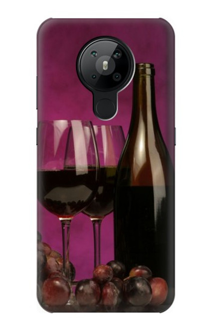 S0910 Red Wine Hülle Schutzhülle Taschen für Nokia 5.3