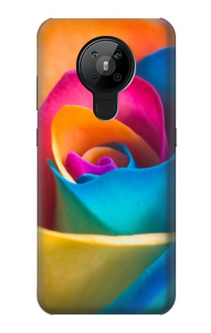 S1671 Rainbow Colorful Rose Hülle Schutzhülle Taschen für Nokia 5.3