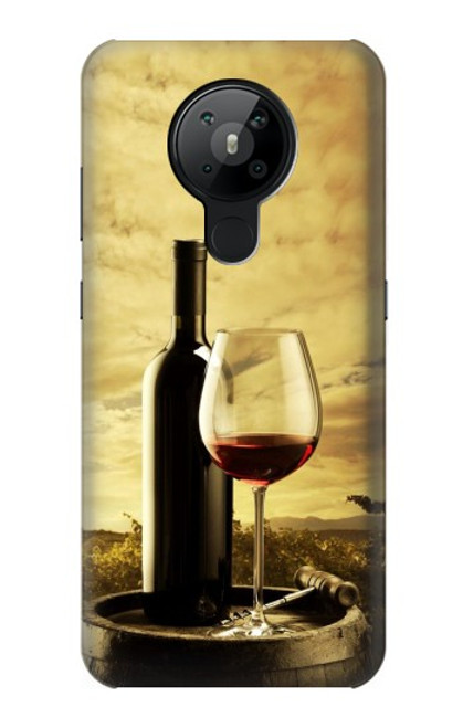 S2042 A Grape Vineyard Grapes Bottle Red Wine Hülle Schutzhülle Taschen für Nokia 5.3