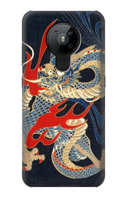 S2073 Japan Dragon Art Hülle Schutzhülle Taschen für Nokia 5.3