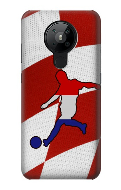 S2993 Croatia Football Soccer Hülle Schutzhülle Taschen für Nokia 5.3