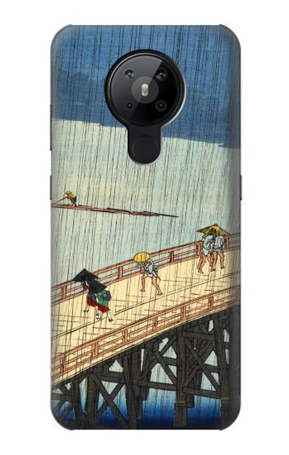 S3347 Utagawa Hiroshige Sudden shower Hülle Schutzhülle Taschen für Nokia 5.3 S3347 Utagawa Hiroshige Sudden shower Hülle Schutzhülle Taschen für Nokia 5.3
