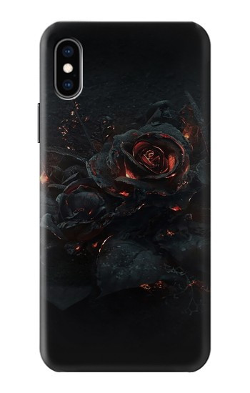 S3672 Burned Rose Hülle Schutzhülle Taschen für iPhone X, iPhone XS