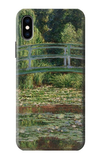S3674 Claude Monet Footbridge and Water Lily Pool Hülle Schutzhülle Taschen für iPhone X, iPhone XS