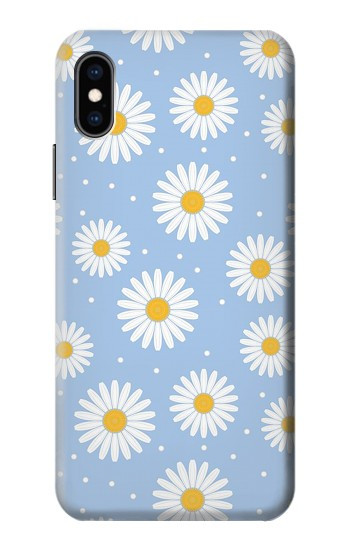 S3681 Daisy Flowers Pattern Hülle Schutzhülle Taschen für iPhone X, iPhone XS